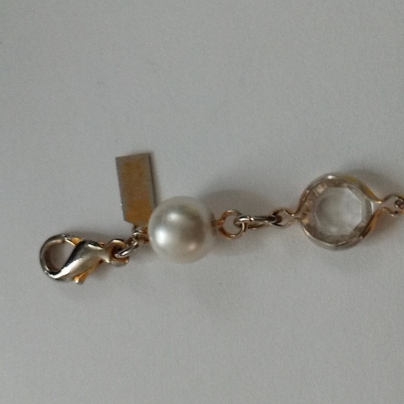 Vintage Two Sisters Crystal And Pearl Bracelet - Picture 4 of 4